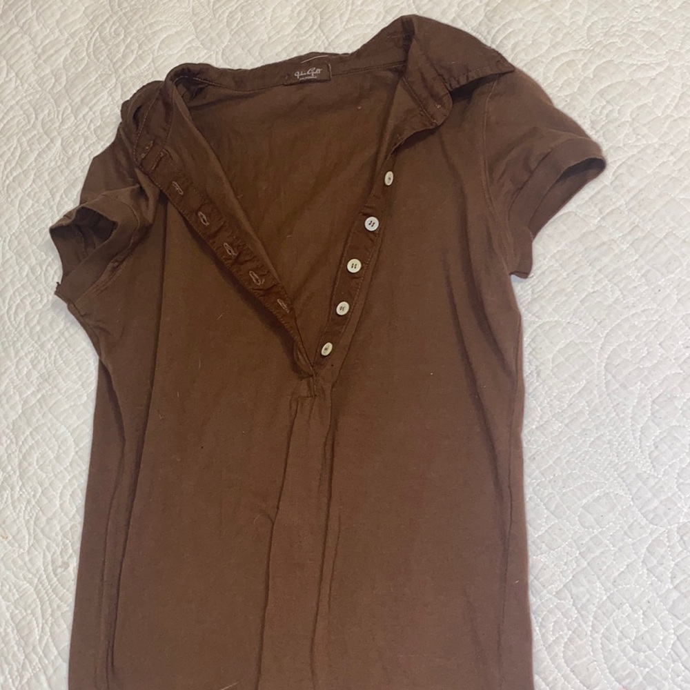 Brown t-shirt Brandy Melville One Size